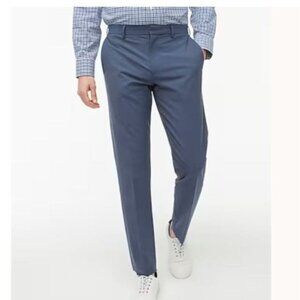 NWT J.Crew Factory Men's Sz 34x34 Tapered Thompson Dress Pant Blue Four Season